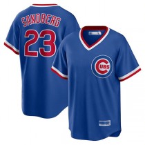 Chicago Cubs #23 Ryne Sandberg Royal Road Cooperstown Collection Player Jersey Baseball Jerseys