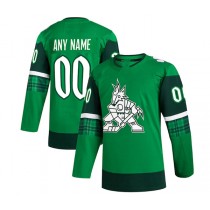 Custom A.Coyotes 2023 St. Patrick's Day Primegreen Authentic Jersey - Kelly Green Stitched American Hockey Jerseys