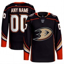 Custom A.Ducks Home Authentic Pro Jersey Black Stitched American Hockey Jerseys