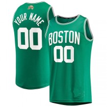 Custom B.Celtics Fanatics Branded 2022 Finals Fast Break Replica Jersey Kelly Green Icon Edition American Stitched Basketball Jersey