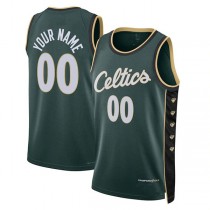 Custom B.Celtics Unisex 2022-23 Swingman Jersey City Edition Kelly Green American Stitched Basketball Jersey