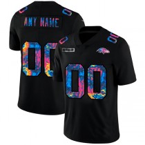 Custom B.Ravens Multi-Color Black 2020 Crucial Catch Vapor Untouchable Limited Jersey Stitched American Football Jerseys
