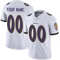 Custom B.Ravens White Vapor Untouchable Player Limited Jersey Stitched American Football Jerseys