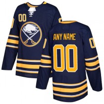 Custom B.Sabres Authentic Jersey Navy Stitched American Hockey Jerseys