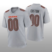 Custom C.Bears Custom Gray Atmosphere Game Jersey Stitched American Football Jerseys