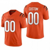 Custom C.Bengals 2021 New Orange Vapor Untouchable Limited American Stitched Football Jerseys