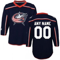 Custom C.Blue Jackets Toddler Home Replica Navy Stitched American Hockey Jerseys