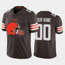 Custom C.Browns Brown Team Big Logo Vapor Untouchable Limited Jersey Stitched American Football Jerseys