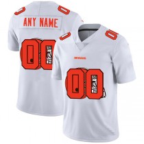 Custom C.Browns White Team Big Logo Vapor Untouchable Limited Jersey Stitched American Football Jerseys