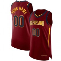 Custom C.Cavaliers Authentic Jersey Maroon Icon Edition Wine American Stitched Basketball Jersey