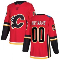 Custom C.Flames Authentic Jersey Red Stitched American Hockey Jerseys