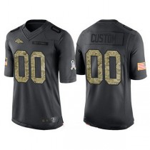 Custom D.Broncos Anthracite Camo 2016 Salute To Service Veterans Day Limited Jersey Stitched Jersey American Football Jerseys