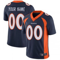 Custom D.Broncos Navy Vapor Untouchable Player Limited Jersey Stitched Jersey American Football Jerseys