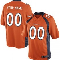 Custom D.Broncos Orange Limited Jersey Stitched Jersey American Football Jerseys