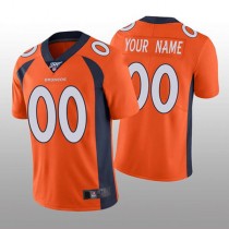 Custom D.Broncos Orange Vapor Limited 100th Season Jersey Stitched Jersey American Football Jerseys