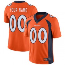 Custom D.Broncos Orange Vapor Untouchable Player Limited Jersey Stitched Jersey American Football Jerseys