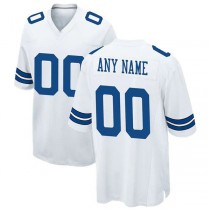 Custom D.Cowboys White Game Jersey Stitched Jersey Football Jerseys