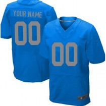 Custom D.Lions Navy Blue Elite Jersey Stitched American Football Jerseys