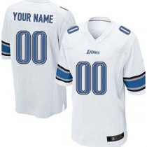 Custom D.Lions White Limited Jersey Stitched American Football Jerseys