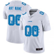 Custom D.Lions White Team Big Logo Vapor Untouchable Limited Jersey Stitched American Football Jerseys
