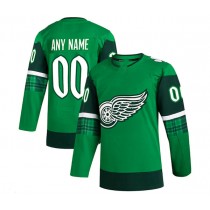 Custom D.Red Wings 2023 St. Patrick's Day Primegreen Authentic Custom Jersey - Kelly Green Stitched American Hockey Jerseys