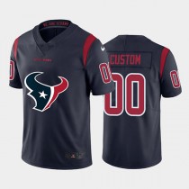 Custom H.Texans Navy Team Big Logo Color Rush Limited Jersey Stitched American Football Jerseys