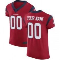 Custom H.Texans Red Alternate Vapor Untouchable Custom Elite Jersey Stitched American Football Jerseys