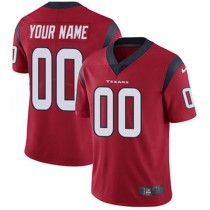 Custom H.Texans Red Vapor Untouchable Player Limited Jersey Stitched American Football Jerseys