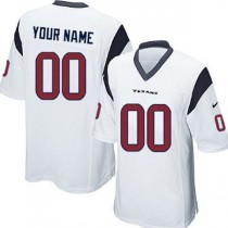 Custom H.Texans White Game Jersey Stitched American Football Jerseys
