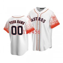 Custom Houston Astros Baseball White New Jerseys Stitched Letter And Numbers