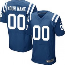 Custom IN.Colts Blue Elite Jersey Stitched American Football Jerseys