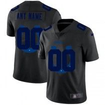 Custom IN.Colts Team Logo Dual Overlap Limited Jersey Black Stitched American Football Jerseys