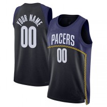 Custom IN.Pacers Unisex 2022-23 Swingman Icon Edition Navy Stitched Basketball Jersey
