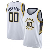 Custom IN.Pacers Unisex 2022-23 Swingman Jersey White Association Edition Stitched Basketball Jersey