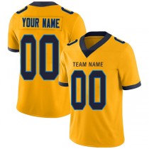 Custom LA.Chargers Stitched American Football Jerseys Personalize Birthday Gifts Gold Jersey