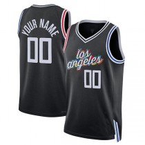 Custom LA.Clippers Unisex 2022-23 Swingman Jersey City Edition Black Stitched Basketball Jersey