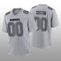 Custom LV.Raiders Gray Atmosphere Game Jersey Stitched American Football Jerseys