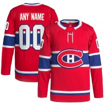 Custom M.Canadiens Home Primegreen Authentic Pro Jersey Red Stitched American Hockey Jerseys