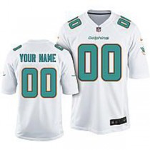 Custom M.Dolphins 2013 White Game Jersey American Stitched Football Jerseys