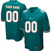 Custom M.Dolphins Green Game Jersey American Stitched Football Jerseys
