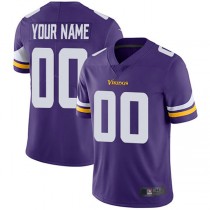 Custom MN.Vikings Home Purple Vapor Untouchable Limited Jersey Stitched Jerseys American Football Jerseys
