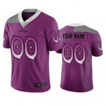 Custom MN.Vikings Purple Vapor Limited City Edition Jersey Stitched Jerseys Football Jerseys