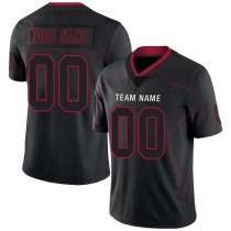 Custom Men's American Atlanta Falcons Black Fashion Vapor Limited Stitched Football Jersey
