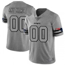 Custom NE.Patriots 2019 Gray Gridiron Gray Vapor Untouchable Limited Jersey Stitched American Football Jerseys