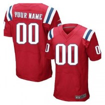 Custom NE.Patriots Red Elite Jersey Stitched American Football Jerseys