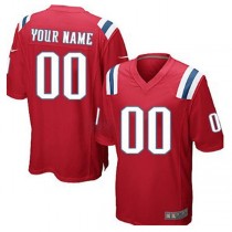 Custom NE.Patriots Red Limited Jersey Stitched American Football Jerseys