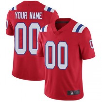 Custom NE.Patriots Red Vapor Untouchable Player Limited Jersey Stitched American Football Jerseys