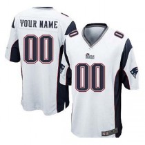 Custom NE.Patriots White Game Jersey Stitched American Football Jerseys