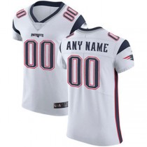 Custom NE.Patriots White Vapor Untouchable Custom Elite Jersey Stitched American Football Jerseys
