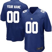 Custom NY.Giants Blue Game Jersey Stitched American Football Jerseys